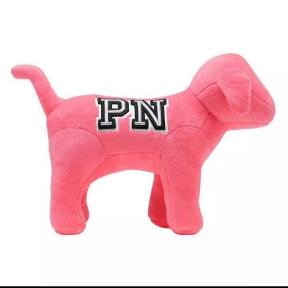 VICTORIA'S SECRET PINK NATION PLUSH STUFFED DOG JUMBO SIZE 10" x 13"  BRAND NEW!